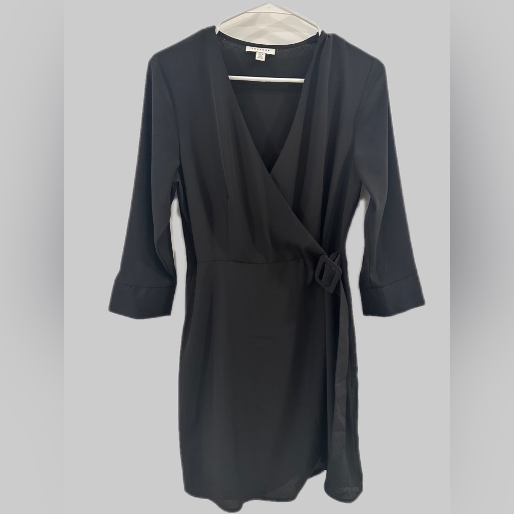 Top Shop Black dress with belt